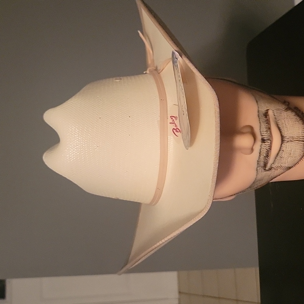 20X Bailey Straw Shantung cowboy hat nwt 6 5/8